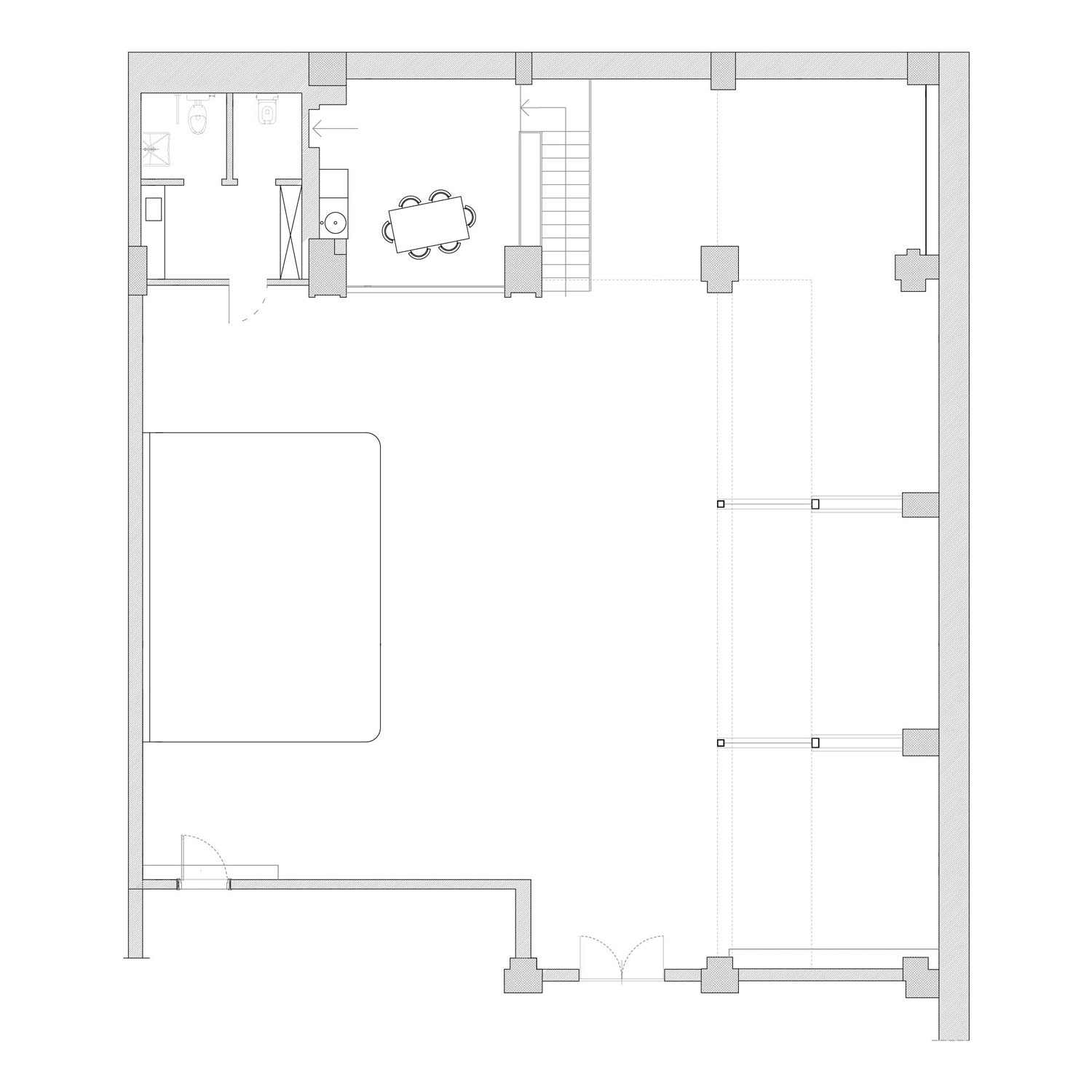 Piantina piano terra, location eventi Milano